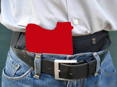 Stealth nylon gun holster in the pant waist concealment