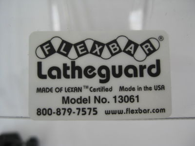 New flexbar latheguard guard shield # 13061 (D2)