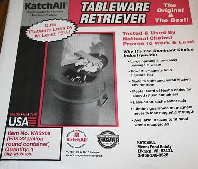 San jamar KA3200 katchall magnetic tableware retriever
