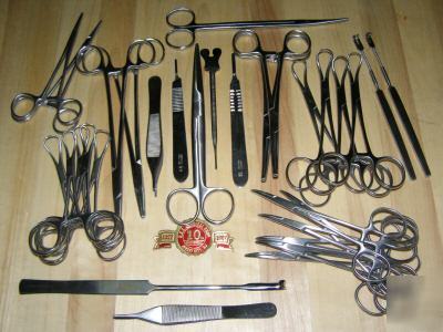 Spay pack instruments forceps scissors retractor vet 