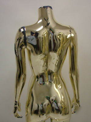 Used female mannequin durable high quality chrome/GOLD4