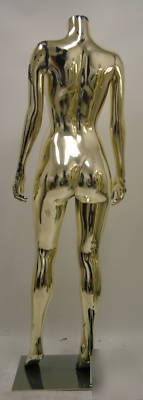 Used female mannequin durable high quality chrome/GOLD4