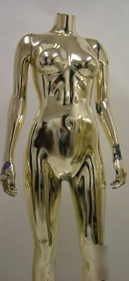 Used female mannequin durable high quality chrome/GOLD4