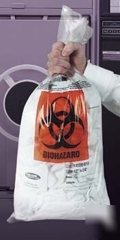 Vwr autoclavable biohazard bags, 1.5 mil 14220-008