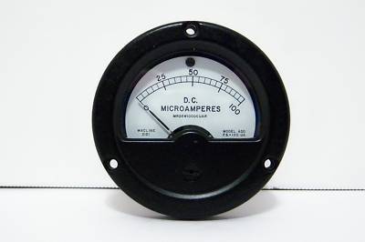 Wacline 0-100 d.c. microamperes meter ua dc works 