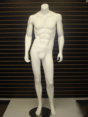 White color headless masculine male mannequin tm-2