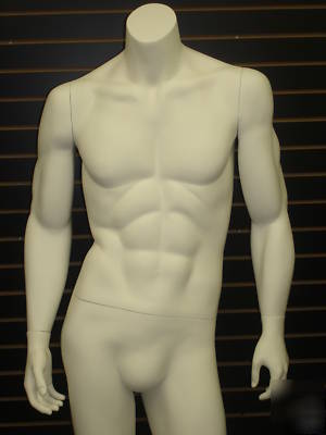 White color headless masculine male mannequin tm-2