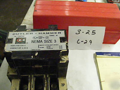 1 cutler hammer C10EN3 ser B1 nema size 3