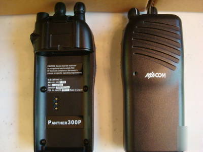 (2)m/a-com 300P uhf portable radio