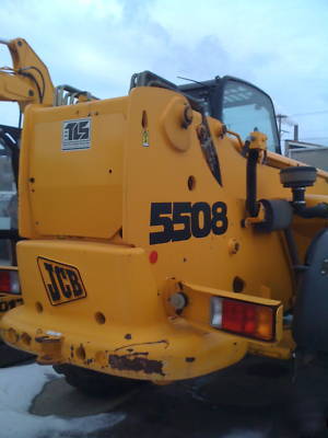 Jcb 5508 loadall w/ heated cab, 4WD, low hours, forks 