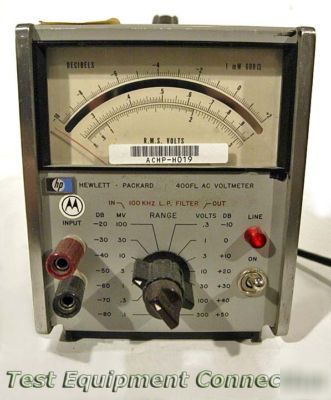 Agilent hp 400FL ac voltmeter - parts/repair - lot of 6