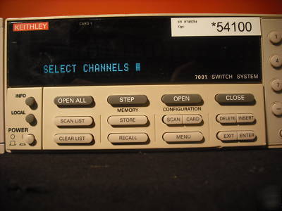 Keithley 7001 dual rack, 2-slot multi-purpose mainframe