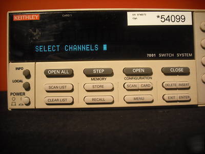 Keithley 7001 dual rack, 2-slot multi-purpose mainframe