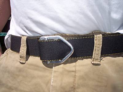 New smokejumper wildland firefighter belt black/silver 