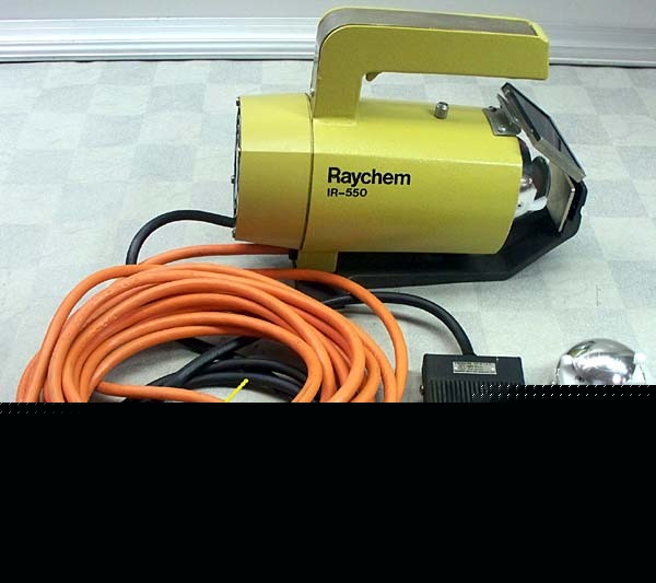 Raychem ir-550 portable infrared heating tool sleeves