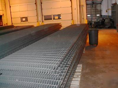 Steel bar grating used, 1-1/2