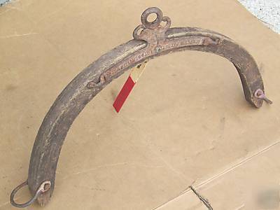 1895 louden wiffle tree - hay fork carrier trolley farm