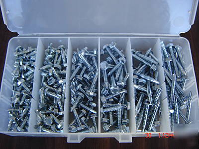 90 pc #14 hex washer self drilling screw kit-3030-z