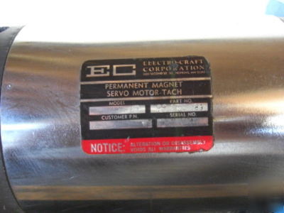 Electro-craft E703 servo motor dc perm mag hurco kmb-1