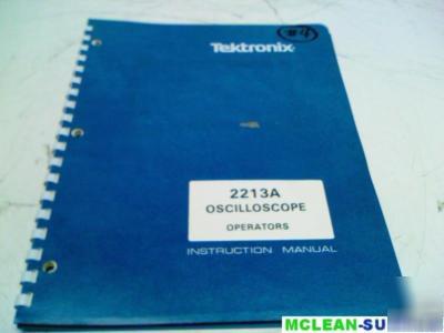 Oscilloscope by tektronix model 2213A