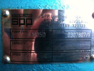 Sterling spp KM05D(50/20) eurostream pump