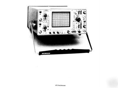 Tektronix 475 oscilloscope: repair, 5 manual cd, 697 pp