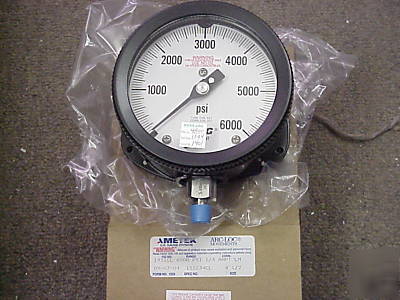 Usg 0 - 6000 psi pressure gauge 1931CL 1/4
