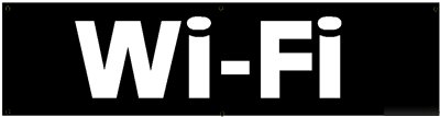 Wi-fi window sign banner store advertisement