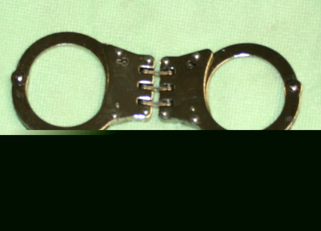 Xxx strong hinge style handcuffs free case double lock