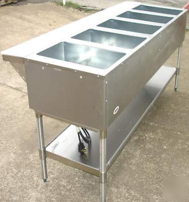 New eagle 5 well hot food table 220V w / ss undershelf