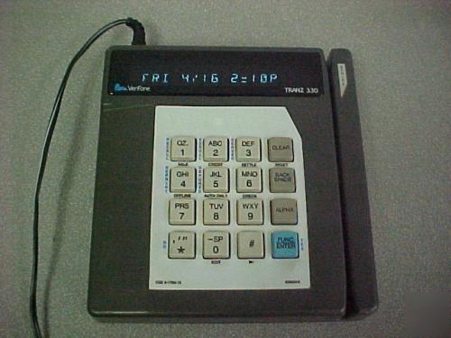 Verifone tranz 330 credit card reader w/ adapter