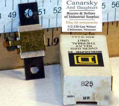 New 1 square d B25 thermal overload relay 