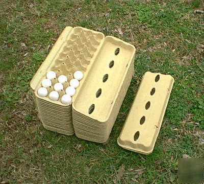 New 100 paper quail egg cartons button hatching