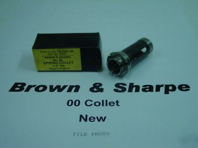 New brown & sharpe 00 collet, , in round, hex & sq