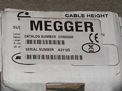 New megger avo biddle chm 2000 cable height meter almost 