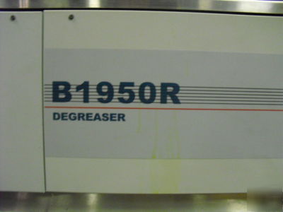 Branson B1950R vapor degreasing system 