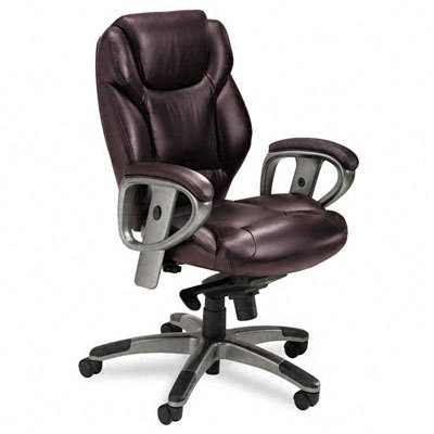 300 series mid-back swivel/tilt chair, burgundy leather