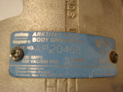 Arktite plug - AP20468 - appleton powertite arc 20034E