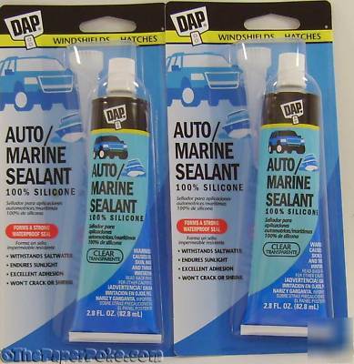 Dap 100% silicone auto marine waterproof sealant 2PACK