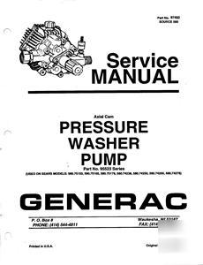 Generac axial cam p.w. pump # 95523 s m , pdf on disc.
