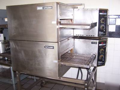 Lincoln impinger double ovens, mixer and dough sheeter