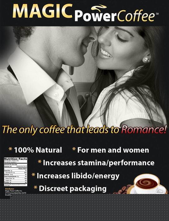 Magic power coffee for better s.e.x and big money