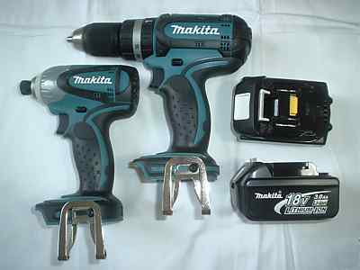 Makita 18 volt BHP452 ,BTD141 impact, 2 battery BL1830 