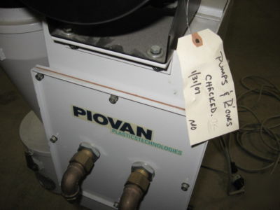 Piovan plastic hopper - loader: vacuum