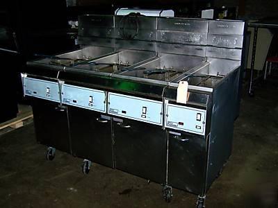 Pitco seven basket commercial kitchen fryer nat gas