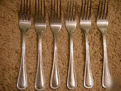 Restaurant silverware beaded forks, 40 dozen
