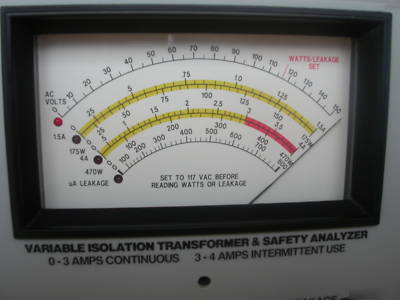 Sencore pr-57 isolation transformer analyzer 0-140 vac