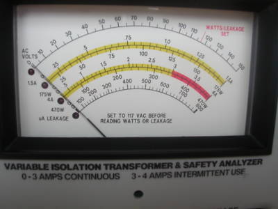 Sencore pr-57 isolation transformer analyzer 0-140 vac