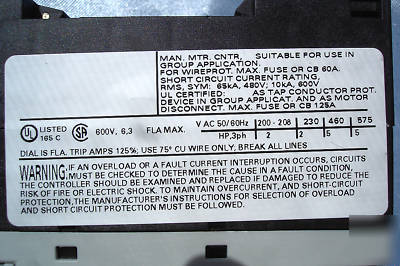 Siemens 3RV1011 circuit breaker motor starter protector