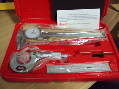 3 piece machinists measuring set msrp $82.00